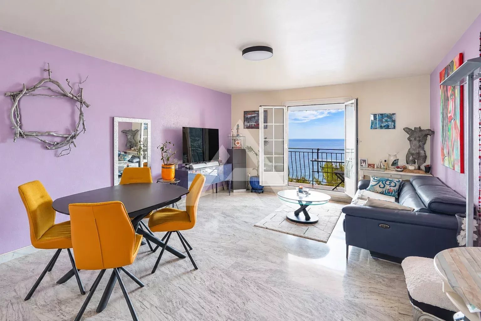 VUE MER - 3 PIECES - ROQUEBRUNE CAP MARTIN