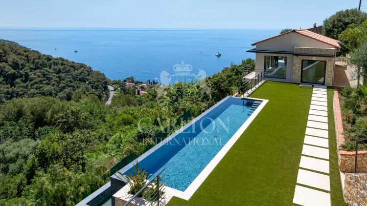 Villa contemporaine avec vue mer panoramique – Quartier du Serret, à quelques minutes de Monaco