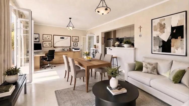 ROQUEBRUNE CAP MARTIN - 3 PIECES VUE MER - CAVE ET GARAGE - JARDIN PRIVATIF ET PISCINE