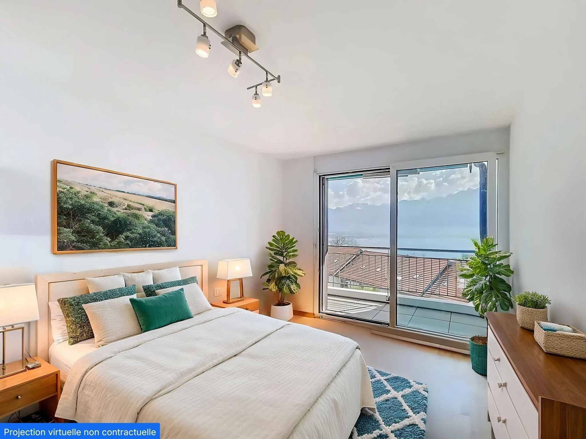 En exclusivité ! Superbe villa mitoyenne avec vue imprenable sur le lac et les montagne