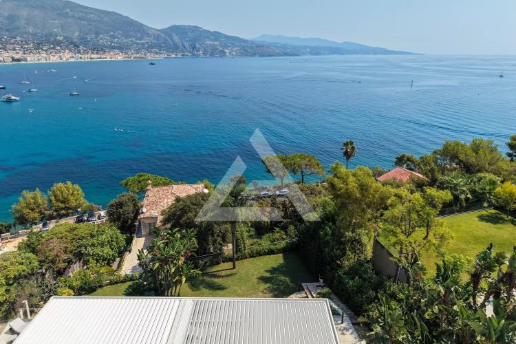 CAP MARTIN - VILLA DE PRESTIGE EN DEUXIÈME LIGNE DE MER - VUE PANORAMIQUE