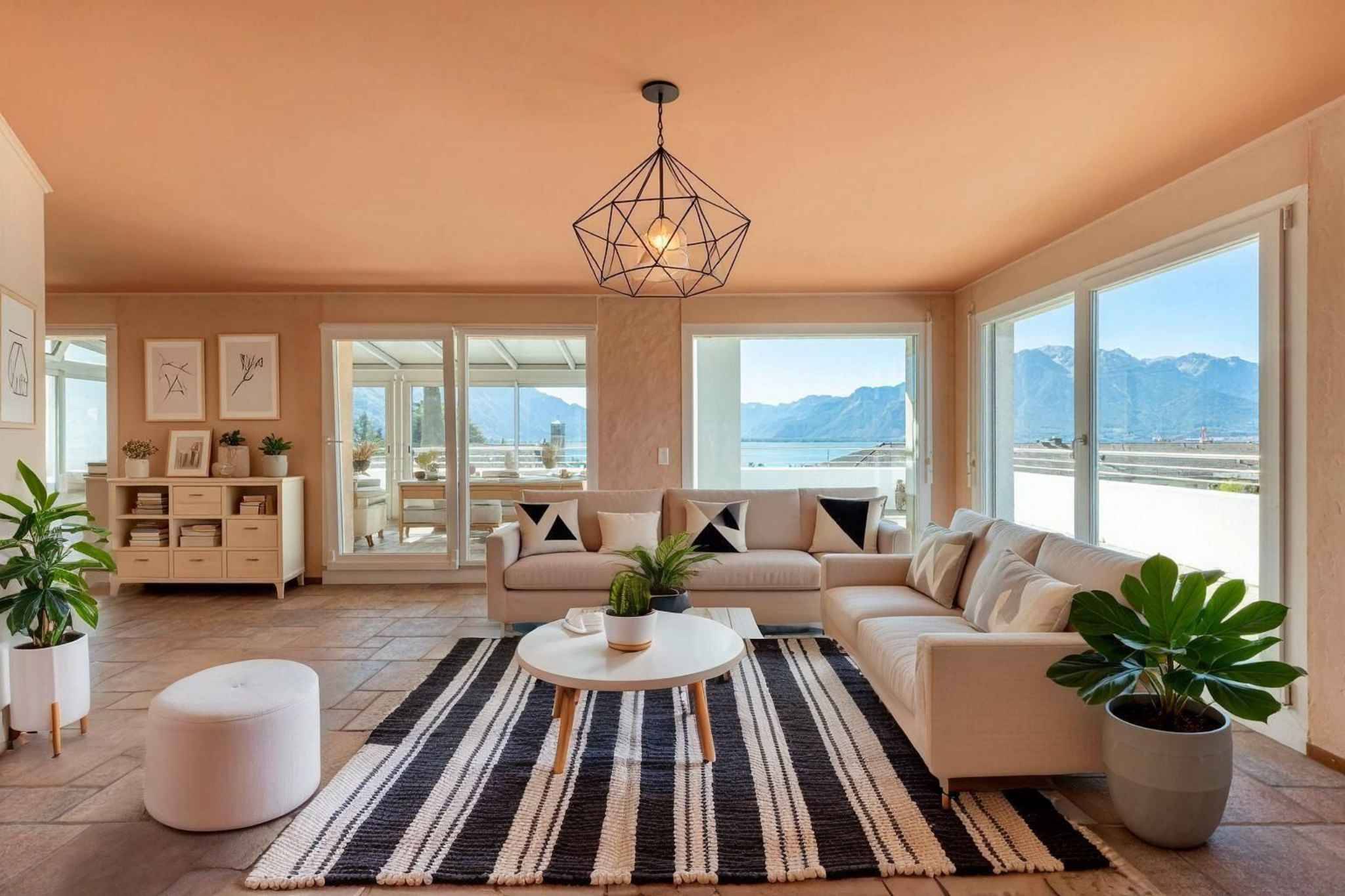 Attique de 4,5 pièces avec terrasse de 130 m² et vue sur le lac